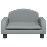 Vidaxl Hundekorb 50x40x30 cm Stoff hellgrau