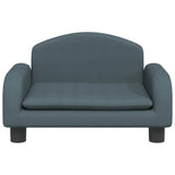 Vidaxl Hundekorb 50x40x30 cm Stoff dunkelgrau