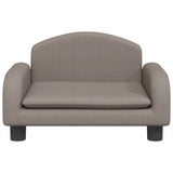 Vidaxxl Hundebett 50x40x30 cm Stoff Taupe