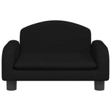 Vidaxl Hundekorb 50x40x30 cm Stoff schwarz