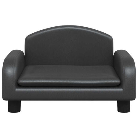 Vidaxl Hundekorb 50x40x30 cm künstliches Leder schwarz