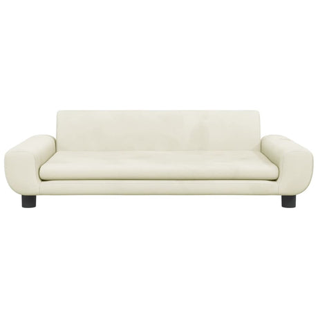 VIDAXL -Hundekorb 100x54x33 cm Samtcreme -Colored