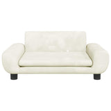 Vidaxxl Hundebett 70x45x33 cm Samt cremefarben