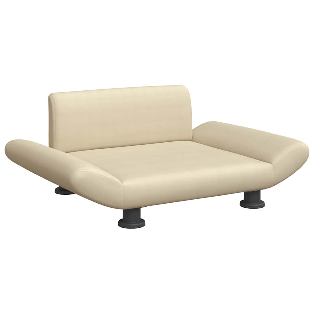 Vidaxl Hundekorb 70x45x28 cm Stoffcreme -Colored