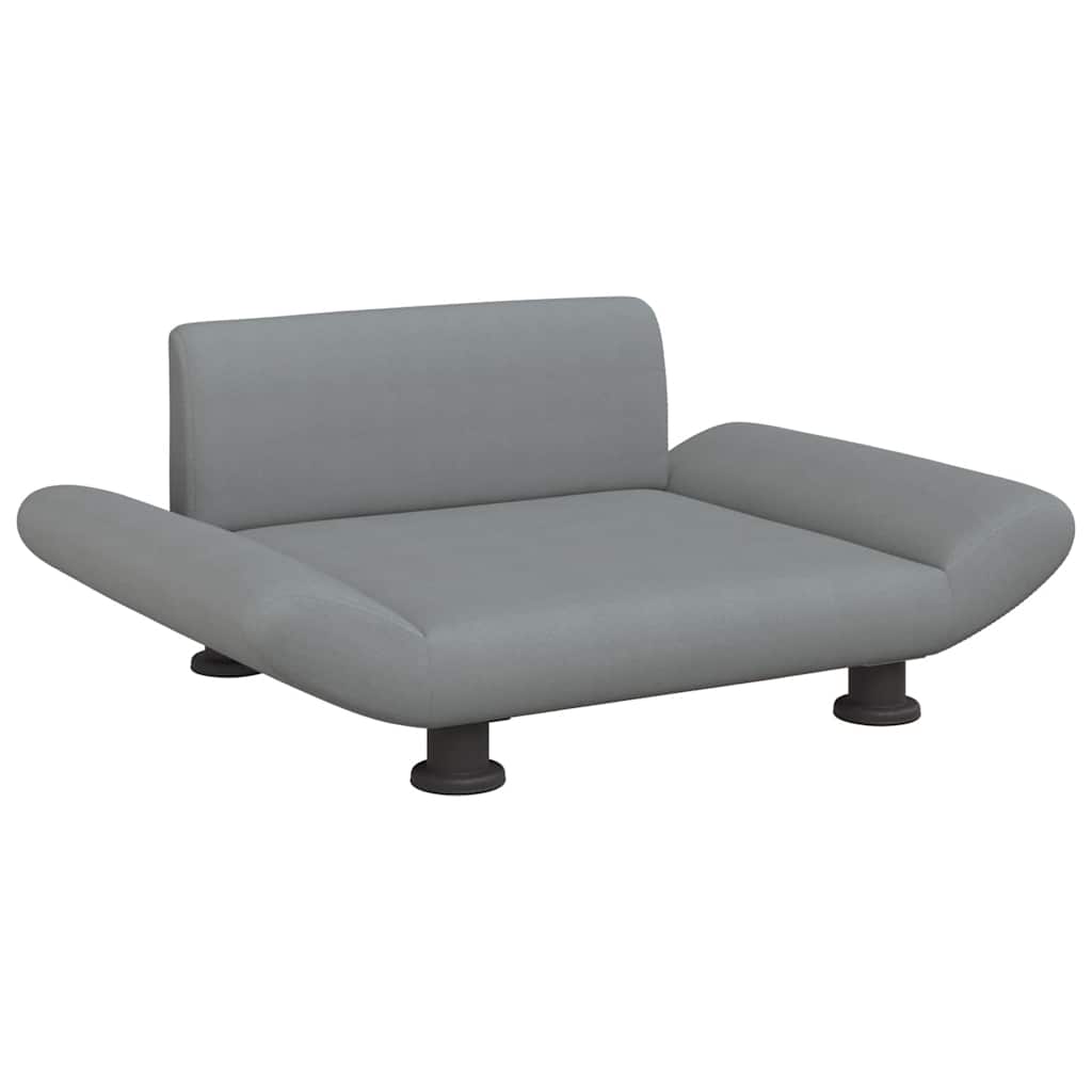 Vidaxxl Hundebett 70x45x28 cm Stoff hellgrau