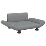 Vidaxxl Hundebett 70x45x28 cm Stoff hellgrau