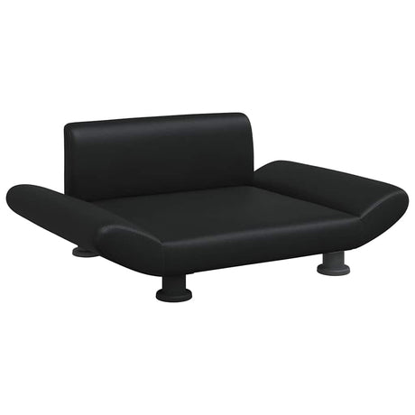 Vidaxxl Hundebett 70x45x28 cm Kunstleder schwarz