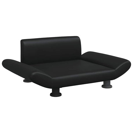 Vidaxl Hundekorb 70x45x28 cm künstliches Leder schwarz
