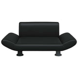 Vidaxxl Hundebett 70x45x28 cm Kunstleder schwarz