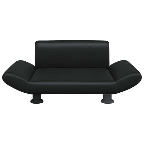Vidaxxl Hundebett 70x45x28 cm Kunstleder schwarz