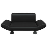 Vidaxl Hundekorb 70x45x28 cm künstliches Leder schwarz