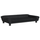 Vidaxl Hundekorb 100x50x21 cm Samt Schwarz