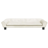 Vidaxl Hundekorb 100x50x21 cm Samtcreme -Colored