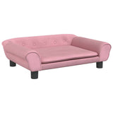 VidaXL Hundebett 70x48x22 cm Samtrosa