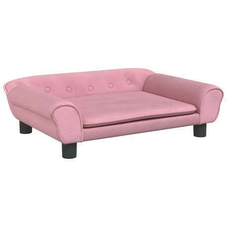 VidaXL Hundebett 70x48x22 cm Samtrosa