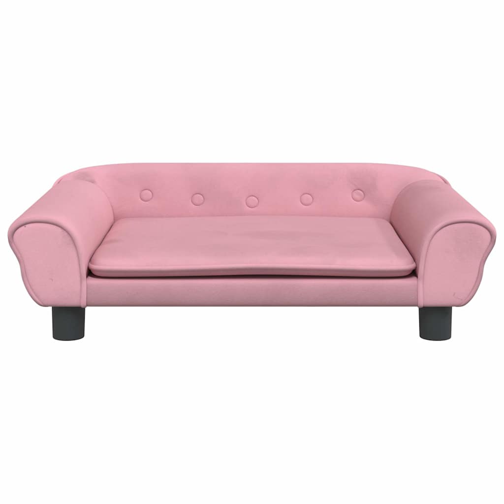 VidaXL Hundebett 70x48x22 cm Samtrosa