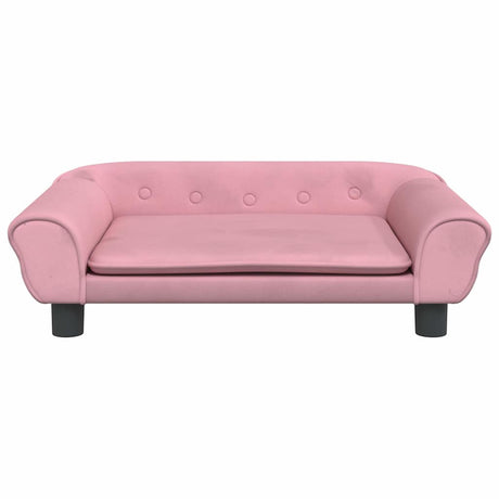 VidaXL Hundebett 70x48x22 cm Samtrosa