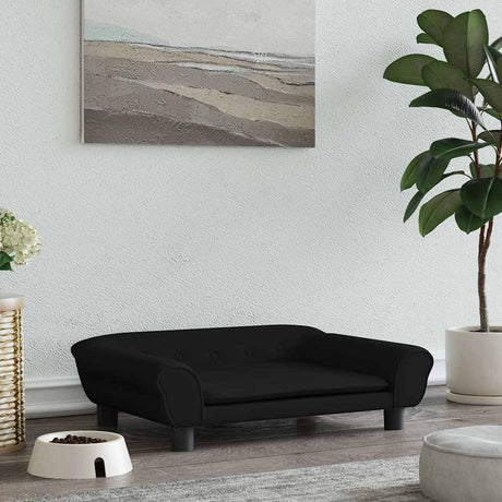 VidaXL Hundebett 70x48x22 cm samtschwarz