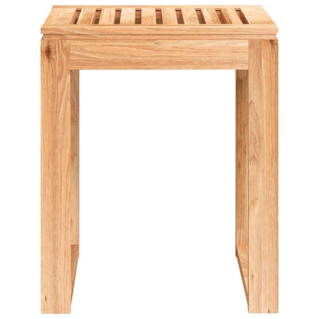 Vidaxl Badezimmerhocker 40x30x46 cm Festes Walnussholz