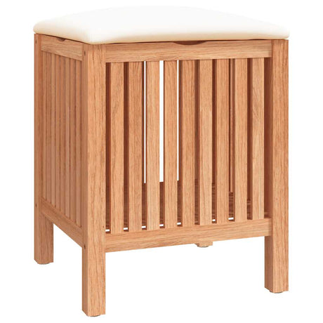 Vidaxl Badezimmerhocker 40,5 x 40 x 52 cm Festes Walnussholz