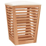 Vidaxl Badezimmerhocker 40,5 x 40,5 x 56 cm Festes Walnussholz