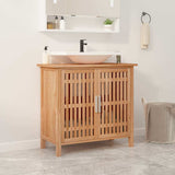 Vidaxl wastafelkast 66x29x61,5 cm massief walnotenhout