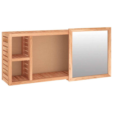 Vidaxl spiegelkast 80x17x34 cm massief walnotenhout