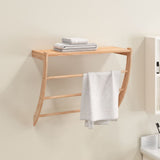 Vidaxl -Handtuchregal 60x25.5x49 cm Festes Walnussholz
