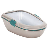 Vidaxl Müllbox 69.5x47x26 cm Polypropenbraun und Weiß