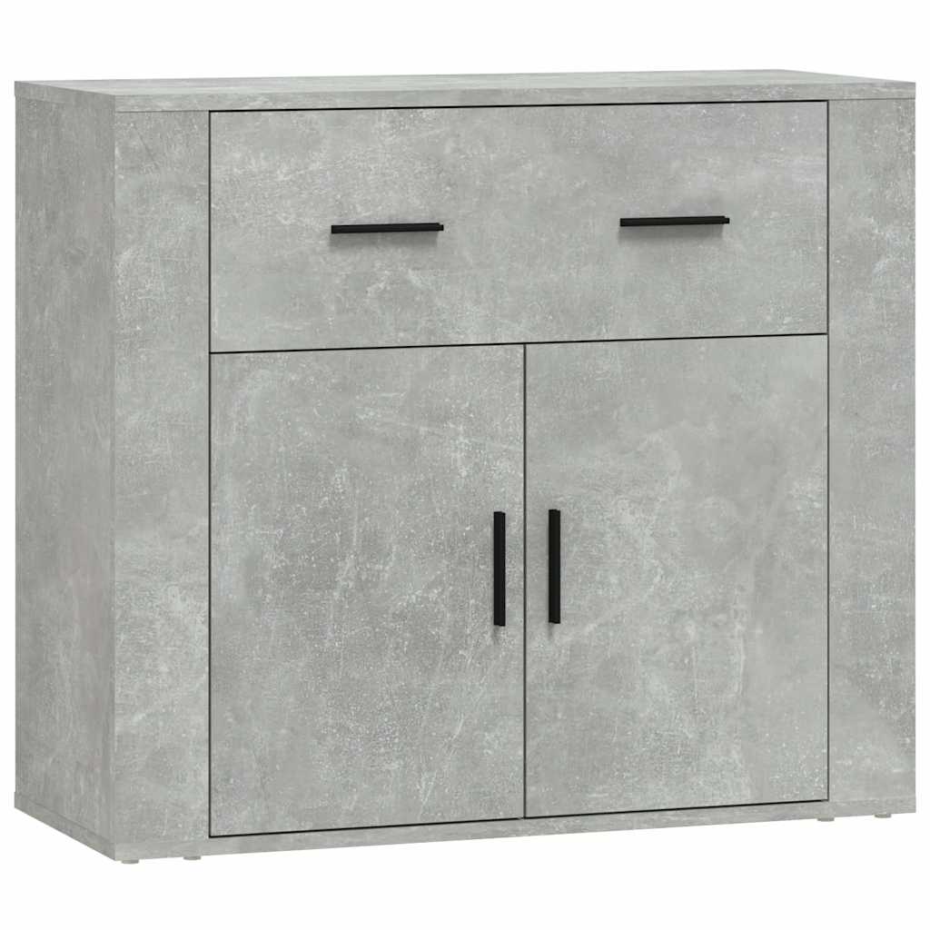 Vidaxl dressoir 80x33x70 cm bewerkt hout betongrijs
