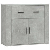 Vidaxl dressoir 80x33x70 cm bewerkt hout betongrijs
