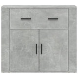Vidaxl dressoir 80x33x70 cm bewerkt hout betongrijs