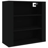 Vidaxl wandkast 80x33x80 cm bewerkt hout zwart