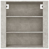 Vidaxl wandkast 80x33x80 cm bewerkt hout betongrijs