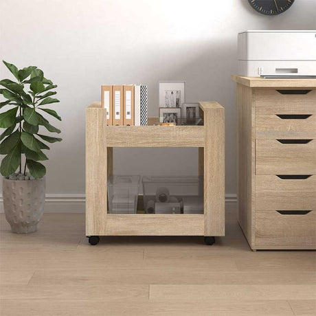 Vidaxl bureaukastje 60x45x60 cm bewerkt hout sonama eikenkleurig