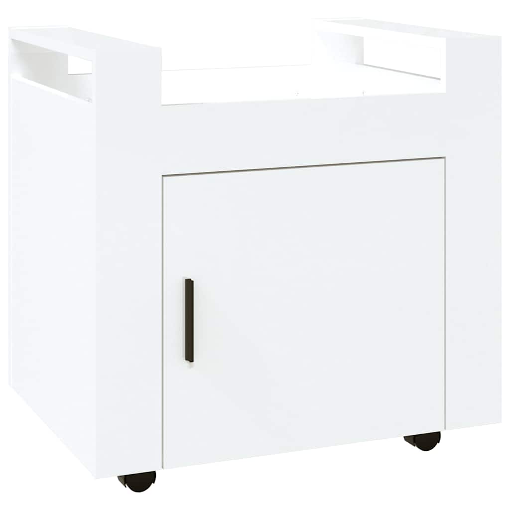 Vidaxl bureaukastje 60x45x60 cm bewerkt hout hoogglans wit