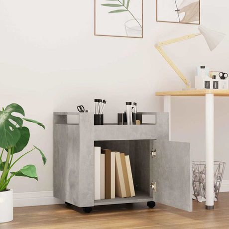 Vidaxl bureaukastje 60x45x60 cm bewerkt hout betongrijs