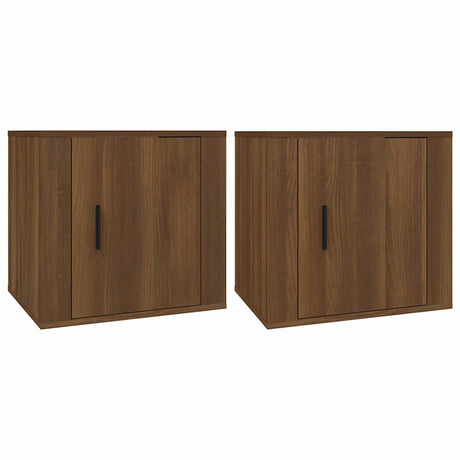 Vidaxl nachtkastjes 2 st 50x39x47 cm bruin eikenkleur