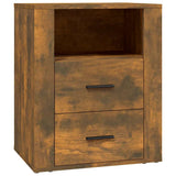 Vidaxl nachtkastje 50x36x60 cm bewerkt hout gerookt eikenkleurig