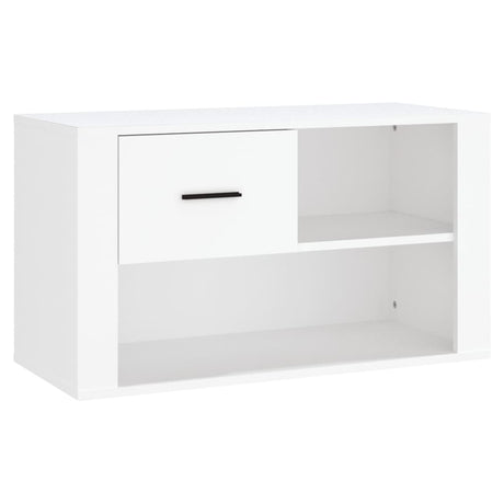VIDAXL -Schuhschrank 80x35x45 cm projektiert Holz weiß