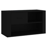 Vidaxl Schuhschrank 80x35x45 cm propertiertes Holzschwarz