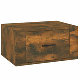Vidaxl nachtkastje wandgemonteerd 50x36x25 cm gerookt eikenkleurig