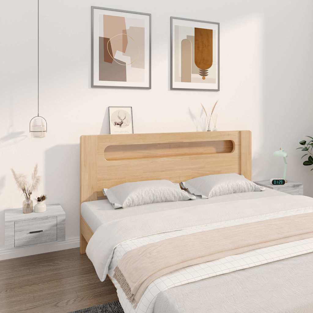 Vidaxl nachtkastjes 2 st wandgemonteerd 50x36x25 cm grijs sonoma eiken