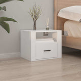 Vidaxl nachtkastjes 2 st wandgemonteerd 50x36x40 cm wit