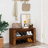 Vidaxx Schuhregal 75x35x45 cm verarbeitetes Holz, geräucherte Eiche