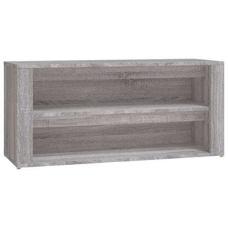 VIDAXL -Schuhregal 100x35x45 cm Schnitt Holzgrau Sonoma Eiche Farbe