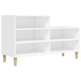 VIDAXL -Schuhschrank 102x36x60 cm propertiertes Holz weiß