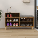 VIDAXL -Schuhschrank 102x36x60 cm propertiertes Holzgeräuchchen -Eiche gefärbt