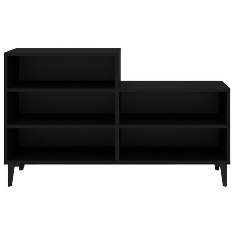 Vidaxl Schuhschrank 102x36x60 cm propertiertes Holzschwarz