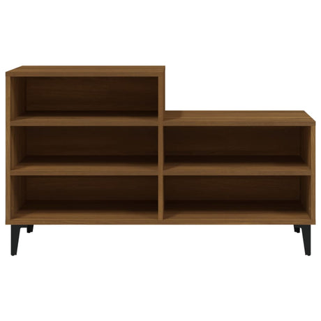 Vidaxx Schuhschrank 102x36x60 cm, fertige Holzfarbe, braune Eiche